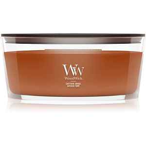 Woodwick Saffron Smoke vonná svíčka s dřevěným knotem 453.6 g
