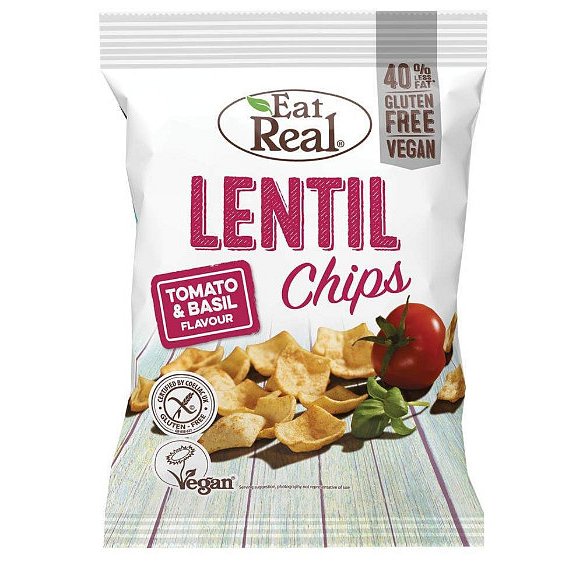 Eat Real Lentil Tomato & Basil 113g