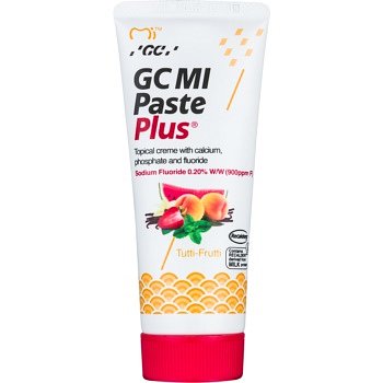 GC MI Paste Plus Tutti-Frutti remineralizační ochranný krém pro citlivé zuby s fluoridem pro profesionální použití  35 ml
