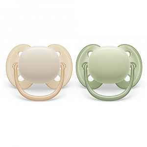 Philips Avent Šidítko Ultrasoft Premium neutral 0–6m chlapec 2 ks