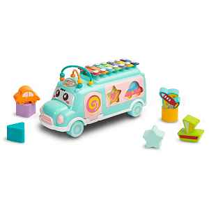 Toyz Edukační hudeí autobus s vkládačkou, mátový