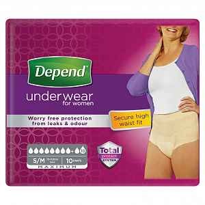 DEPEND Maximum inkontinenční kalhotky vel S/M 10 ks