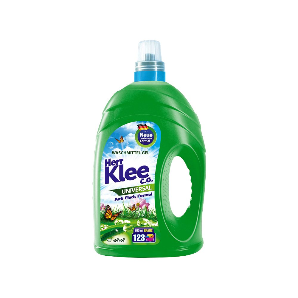 Herr Klee Universal prací gel, 123 praní 4305 ml