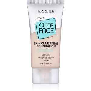 LAMEL OhMy Clear Face vysoce krycí make-up pro problematickou a mastnou pokožku odstín 401 40 ml