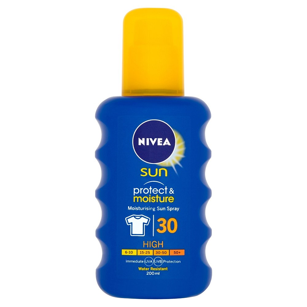 NIVEA Sun Protect&Moisture Hydratační sprej na opalování OF 30 200 ml