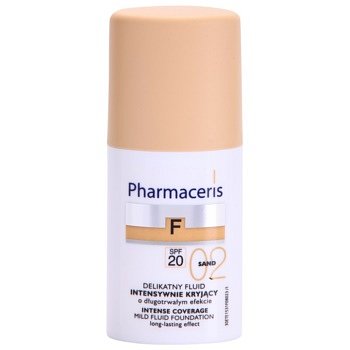 Pharmaceris F-Fluid Foundation intenzivně krycí make-up s dlouhotrvajícím efektem SPF 20 odstín 02 Sand  30 ml
