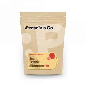 Protein&Co Sójový protein - ochucený 1 kg, Strawberry