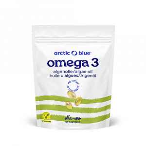 Arctic Blue Vegan Omega 3 Algae 420 mg DHA + 140 mg EPA 90 gelových kapslí