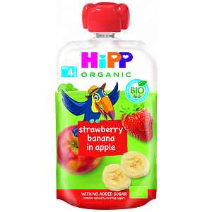 HiPP BIO 100% ovoce Jablko-Banán-Jahoda 100g