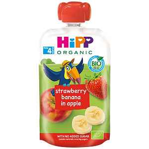 HiPP BIO 100% ovoce Jablko-Banán-Jahoda 100g