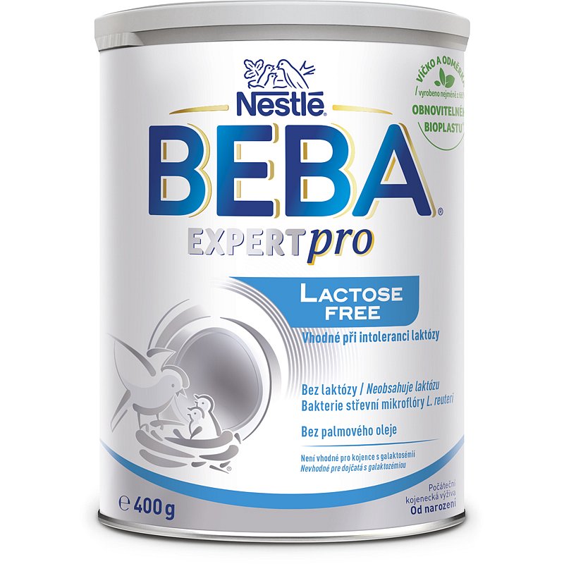 BEBA EXPERTpro Lactose free, počáteční mléčná kojenecká výživa, 0+, 400 g