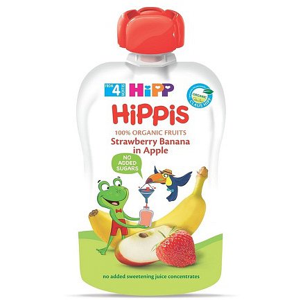 HiPP BIO 100% ovoce Jablko-Banán-Jahoda 100g