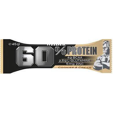 Weider, 60% protein bar, 45g, Cookies Cream