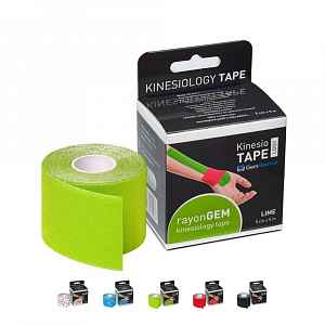 rayonGEM kinesiology tape 5cm x 5m tejpovací páska limetka