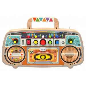 2Kids Toys Montessori Activity board Dřevěné FM rádio
