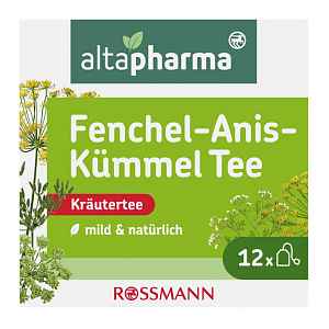 altapharma Bylinný čaj Fenykl, anýz a kmín 24 g