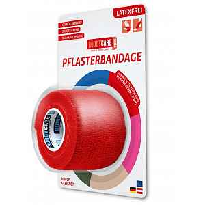 BUDDYCARE®MED Náplast 5 cm x 4,5 m červená