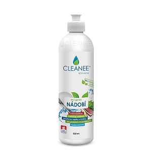 CLEANEE EKO gel na NÁDOBÍ s vůní rebarbory 500 ml s hříbkem