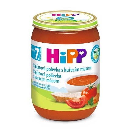 HiPP POLÉVKY BIO Rajčatová s kuřecím m.190g