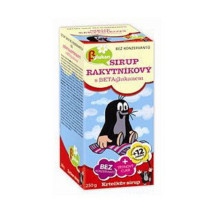 Krtečkův sirup Rakytníkový s betaglukanem 250g