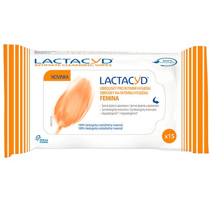 Lactacyd ubrousky Femina  15 ks