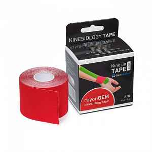 rayonGEM kinesiology tape 5cm x 5m tejpovací páska red