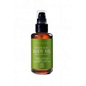 Alma Secret Body Oil BIO masážní olej s cypřišem, grapefruitem a rozmarýnem 100 ml