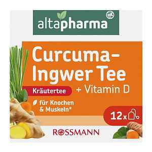 altapharma Bylinný čaj s vitaminem D Zázvor s kurkumou 24 g