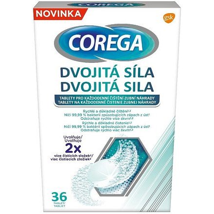 Corega dvojitá síla čisticí tablety 36ks