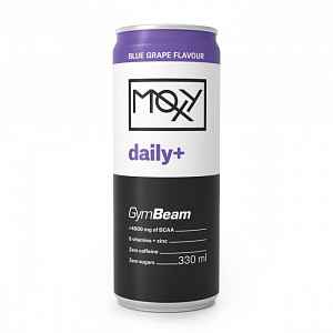 GymBeam Moxy daily+ Energy Drink blue grape 330 ml