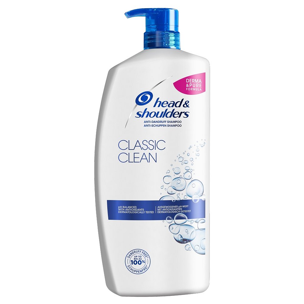 HEAD&SHOULDERS Classic Clean Šampon proti lupům 900 ml