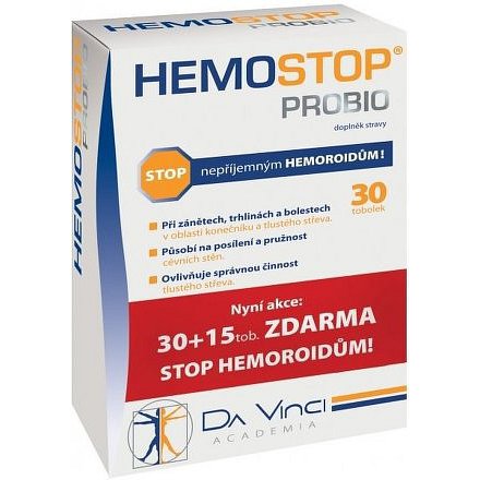 Hemostop Probio MAX Da Vinci Academia tob. 30+15