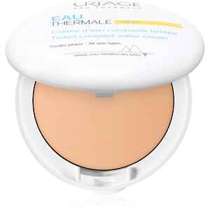 Uriage Eau Thermale Water Cream Tinted Compact SPF 30 hedvábný pudr pro sjednocení barevného tónu pleti 10 g
