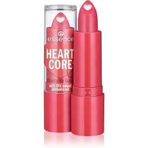 essence HEART CORE balzám na rty odstín 02 Strawberry 3 g