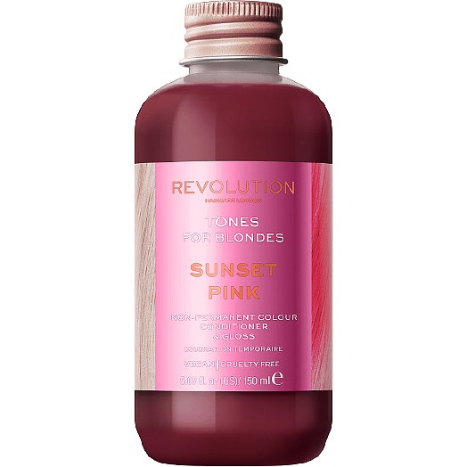 Revolution Haircare Tones for Blondes Barva na vlasy Sunset Pink 150ml