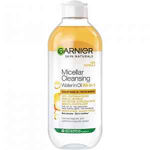 Garnier dvoufázová micelární voda s olejem pro odstranění voděodolného make-upu 400ml