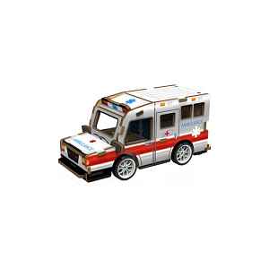 3D puzzle dřevěné - Sanitka 13 cm