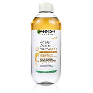 Garnier dvoufázová micelární voda s olejem pro odstranění voděodolného make-upu 400ml