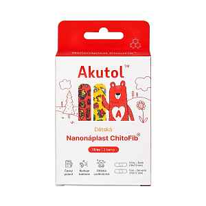 Akutol Nanonáplast ChitoFib® dětské balení 15 ks