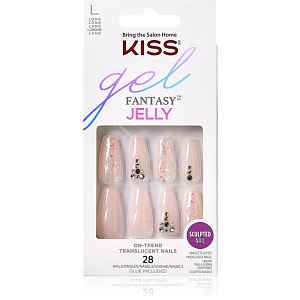 KISS Gel Fantasy Jelly umělé nehty Jelly Juice 28 ks