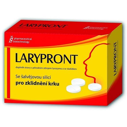Larypront se šalvějovou silicí 12 tablet
