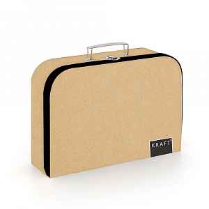 Oxybag Kufřík na výtvarku KRAFT nature, 34 cm, lamino