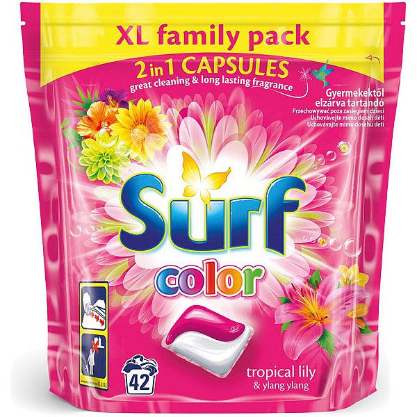 SURF Color Tropical lily 2v1 (42 praní) – kapsle na praní