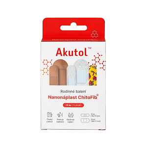 Akutol Nanonáplast ChitoFib® rodinné balení 25 ks