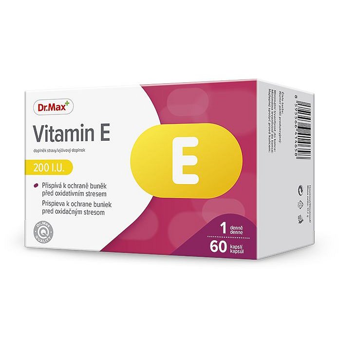 Dr.Max Vitamin E 200 I.U. 60 kapslí
