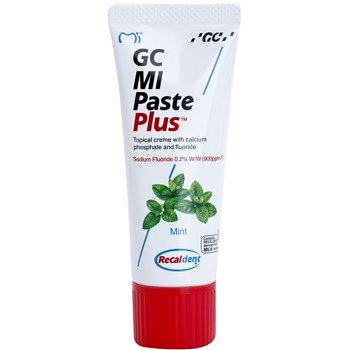 GC MI Paste Plus Mint remineralizační ochranný krém pro citlivé zuby s fluoridem pro profesionální použití  35 ml