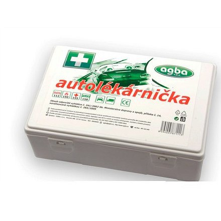 Autolékárnička plastová bílá 182/2011 AGBA