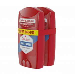 Old Spice Whitewater Pánský tuhý deodorant 2x50 ml