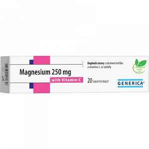 Magnesium 250 mg tablety eff 20 s vitam.C Generica