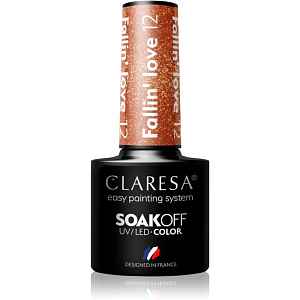 Claresa SoakOff UV/LED Color Fallin' Love gelový lak na nehty odstín 12 5 g